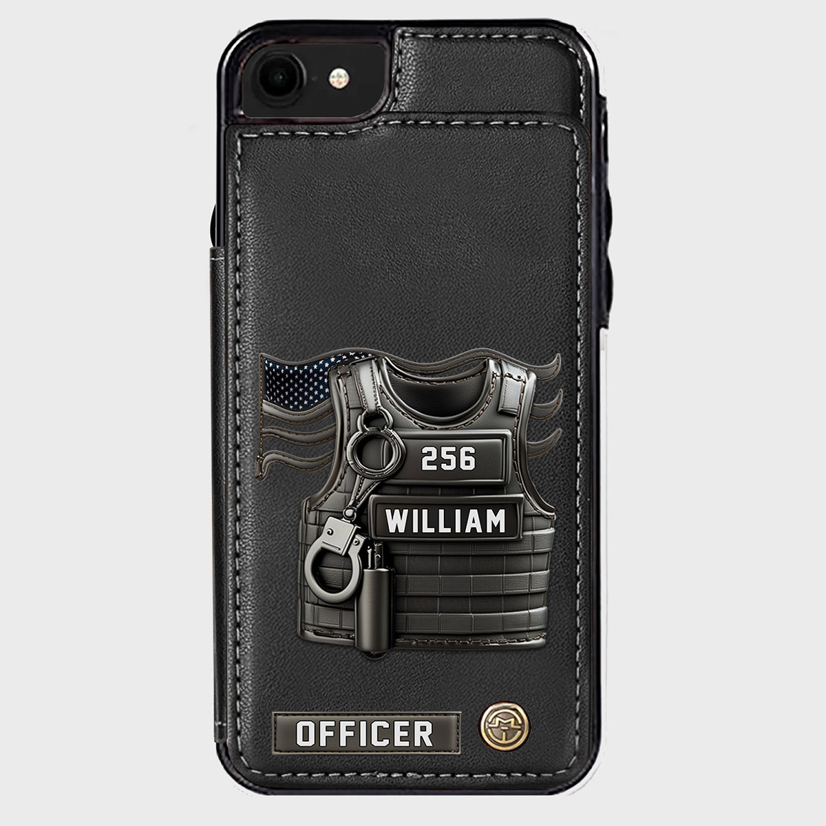 Dienen und Schützen – Personalisierte Handyhülle im Polizei-Look
