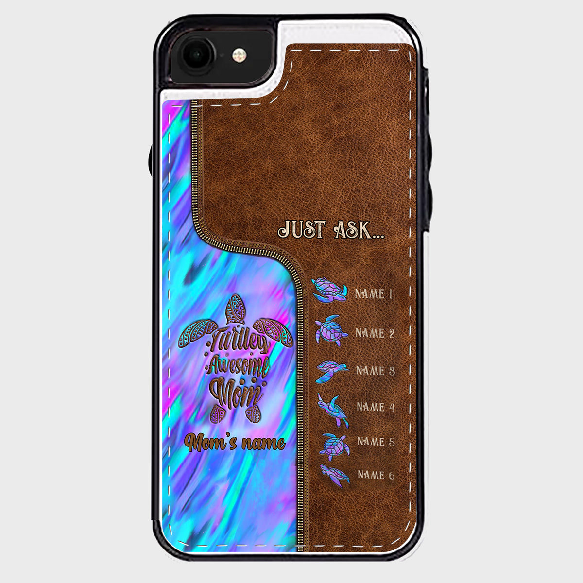 Holding Hands - Personalized Mother Foldable Wallet Phone Case