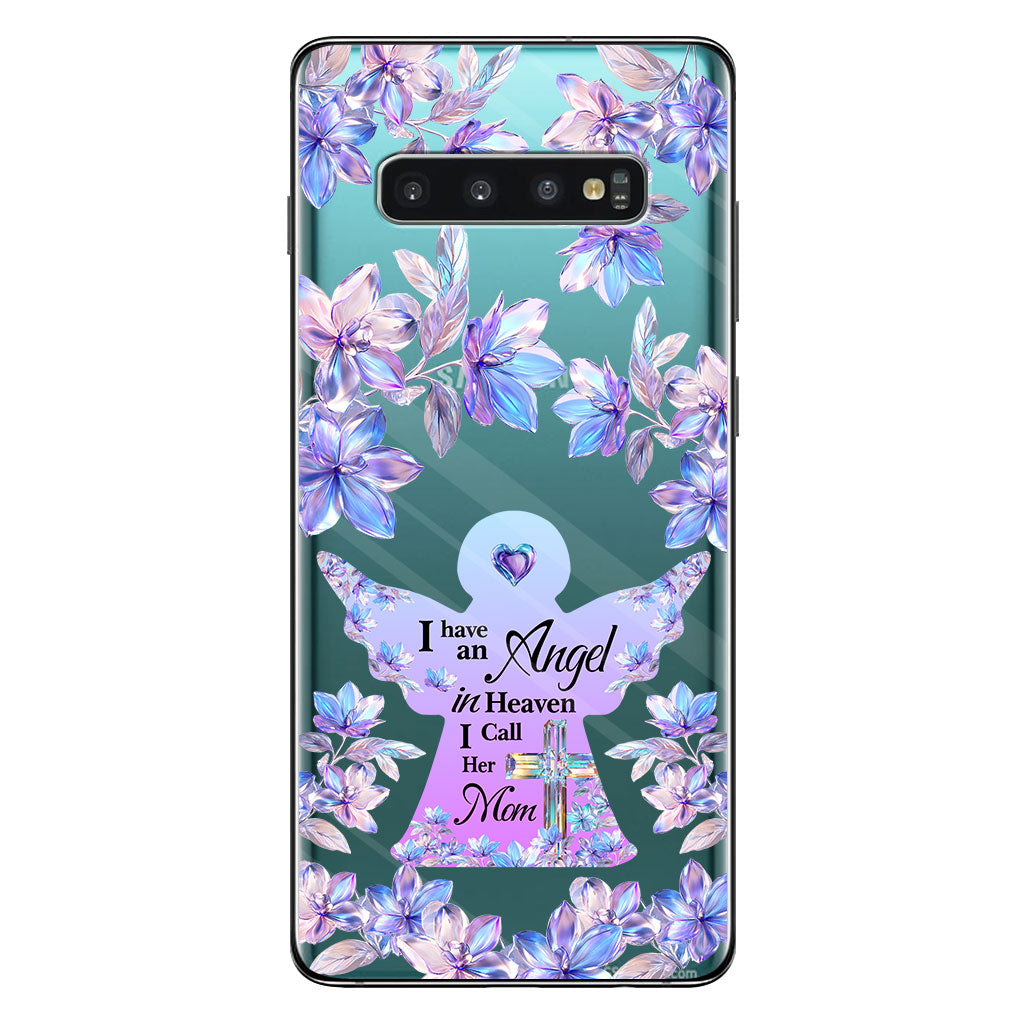 Angel In Heaven - Personalized Memorial Clear Phone Case