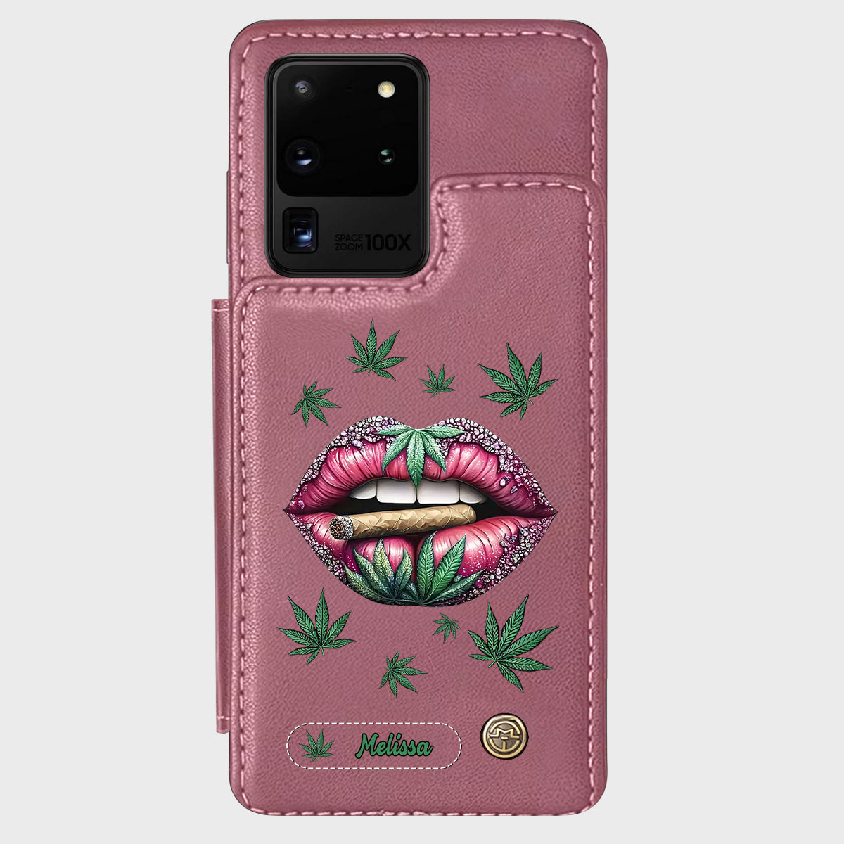 Hol dir den High – personalisierte Handyhülle mit Weed-Motiv