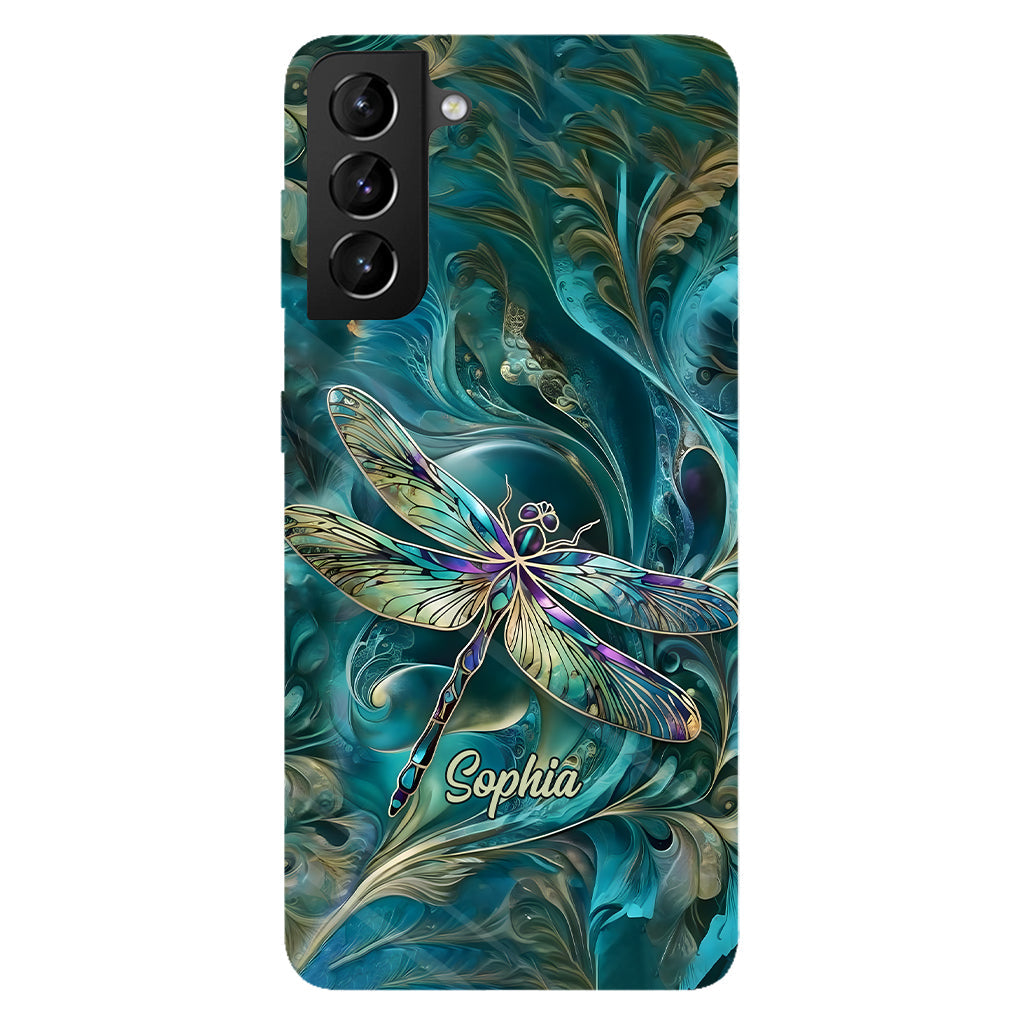 Wunderschöne Libelle – Personalisierte Handyhülle mit Libellen-Vollbilddruck
