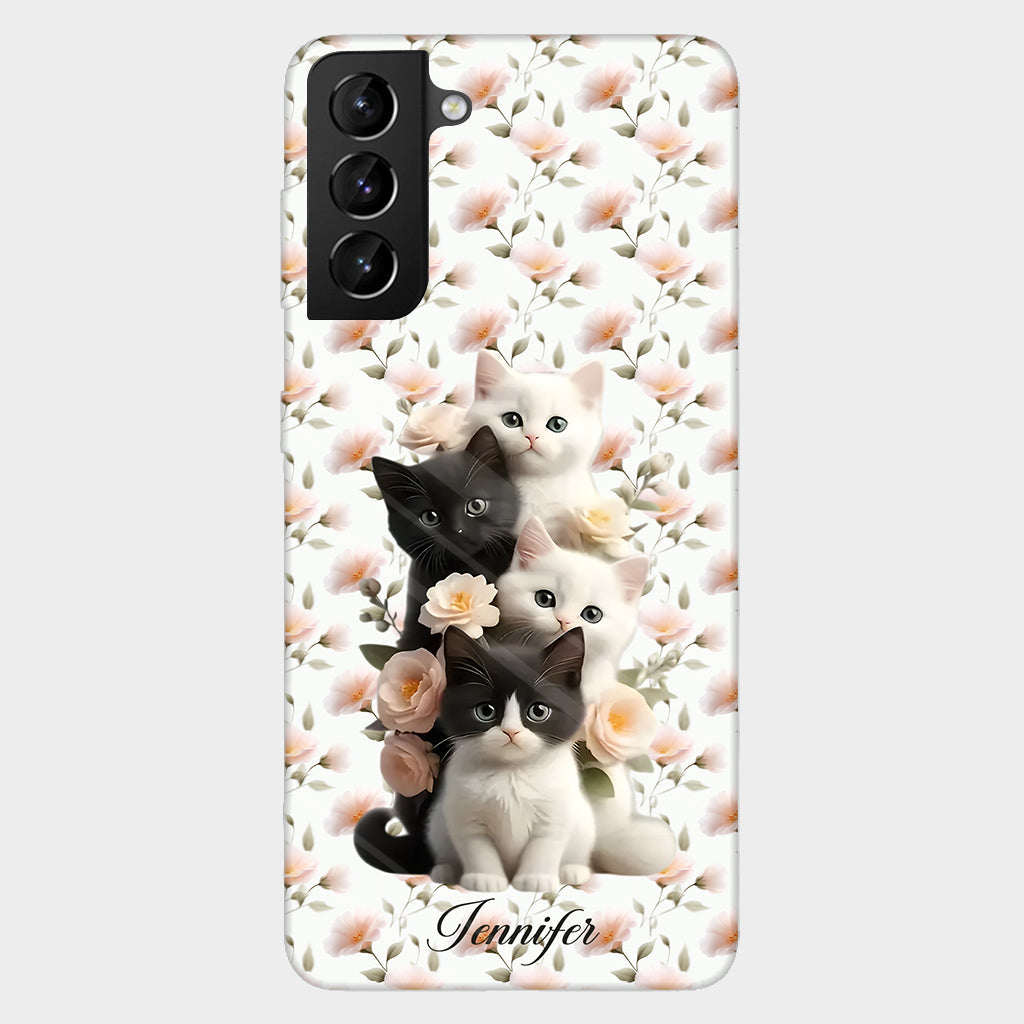 Adorables chatons - Coque de téléphone personnalisée avec motif chat intégral