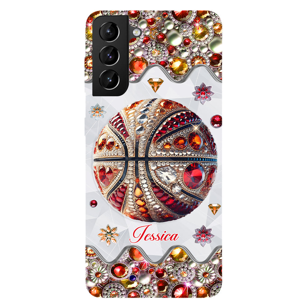 Passionné de basketball - Coque de téléphone personnalisée avec imprimé intégral de basketball