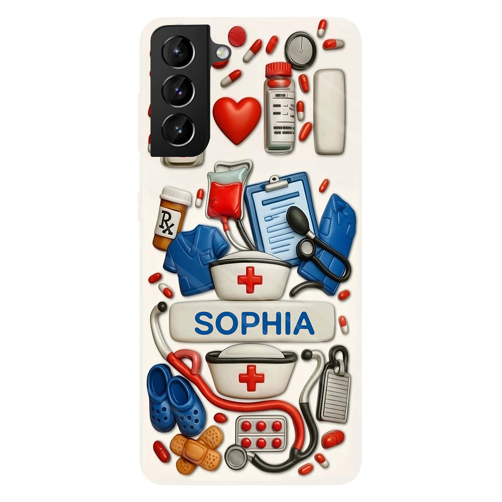 Les infirmières sont au cœur des soins de santé - Coque de téléphone personnalisée avec impression intégrale « Infirmière »
