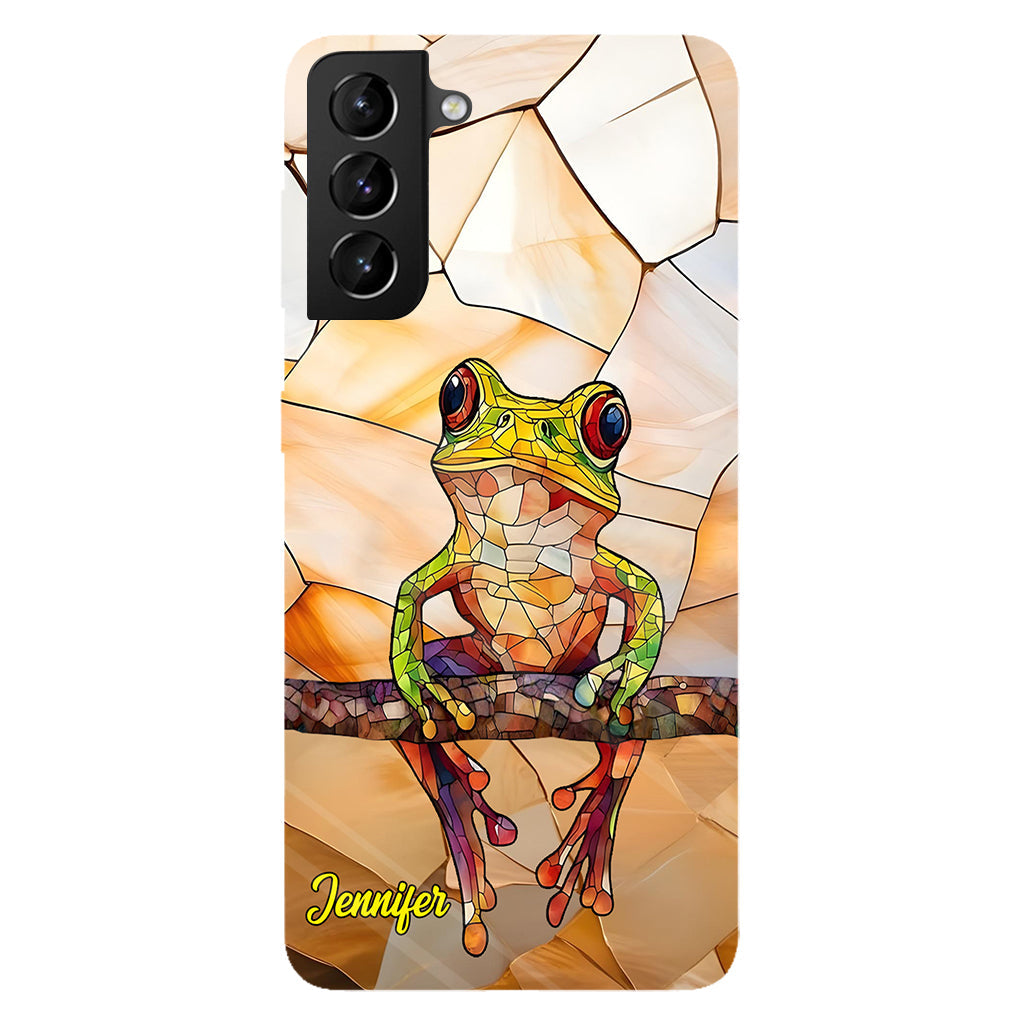 Frosch-Licht – Geschenk für Froschliebhaber – Personalisierte Handyhülle mit Frosch-Vollbilddruck
