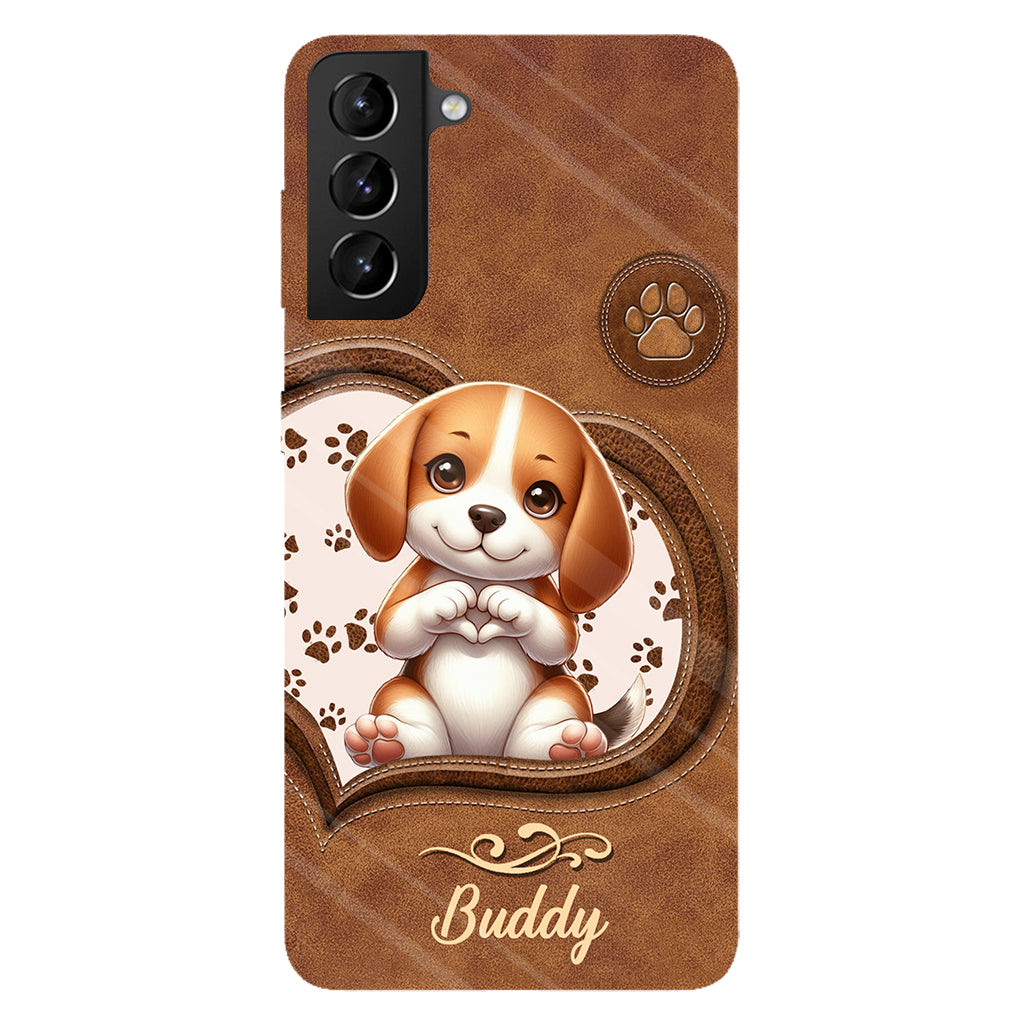 Adorables chiens - Coque de téléphone personnalisée avec imprimé intégral de chien