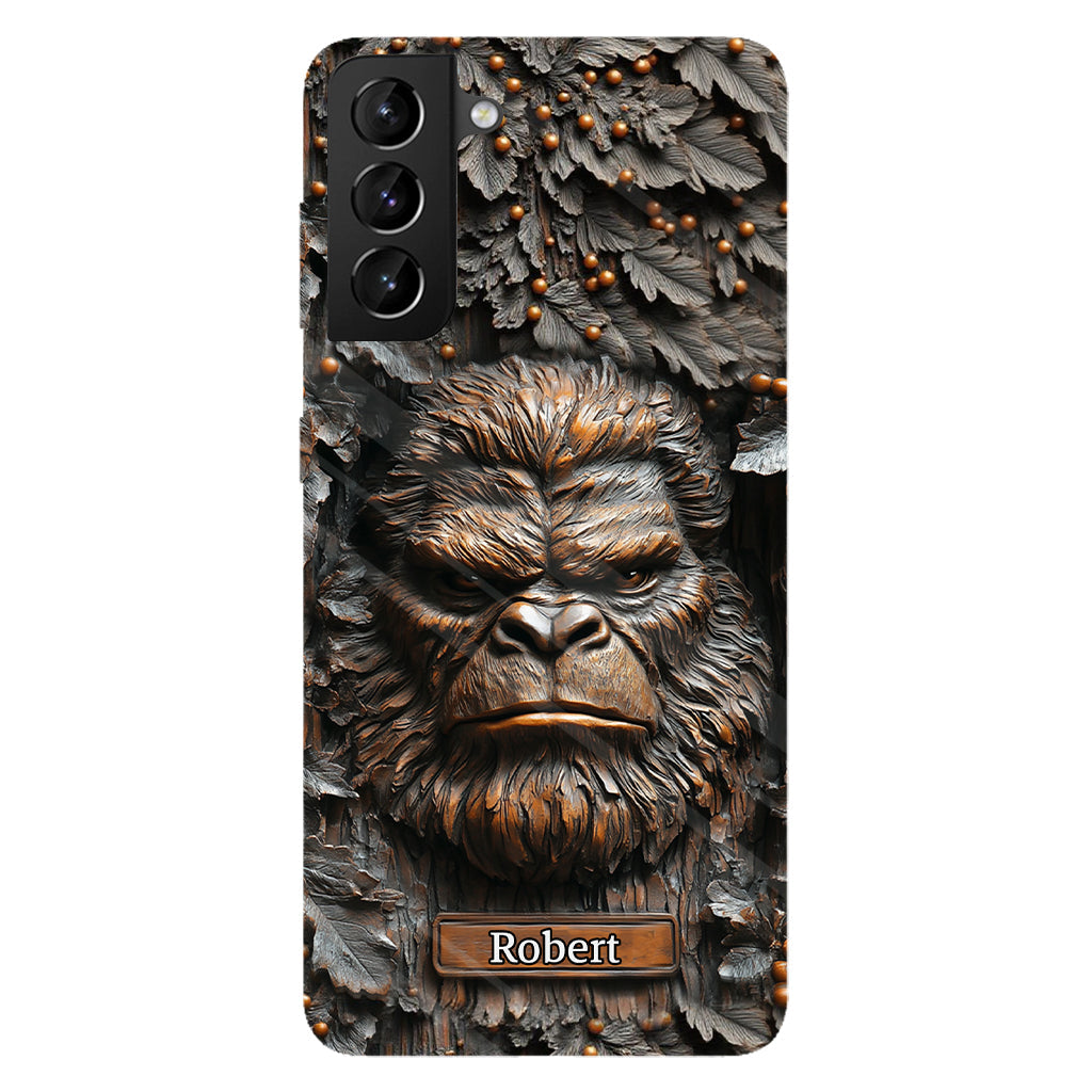 Sasquatch - Coque de téléphone personnalisée avec motif intégral pour le camping