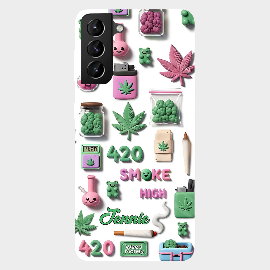 Coque de téléphone personnalisée Stoner Chic - Motif cannabis