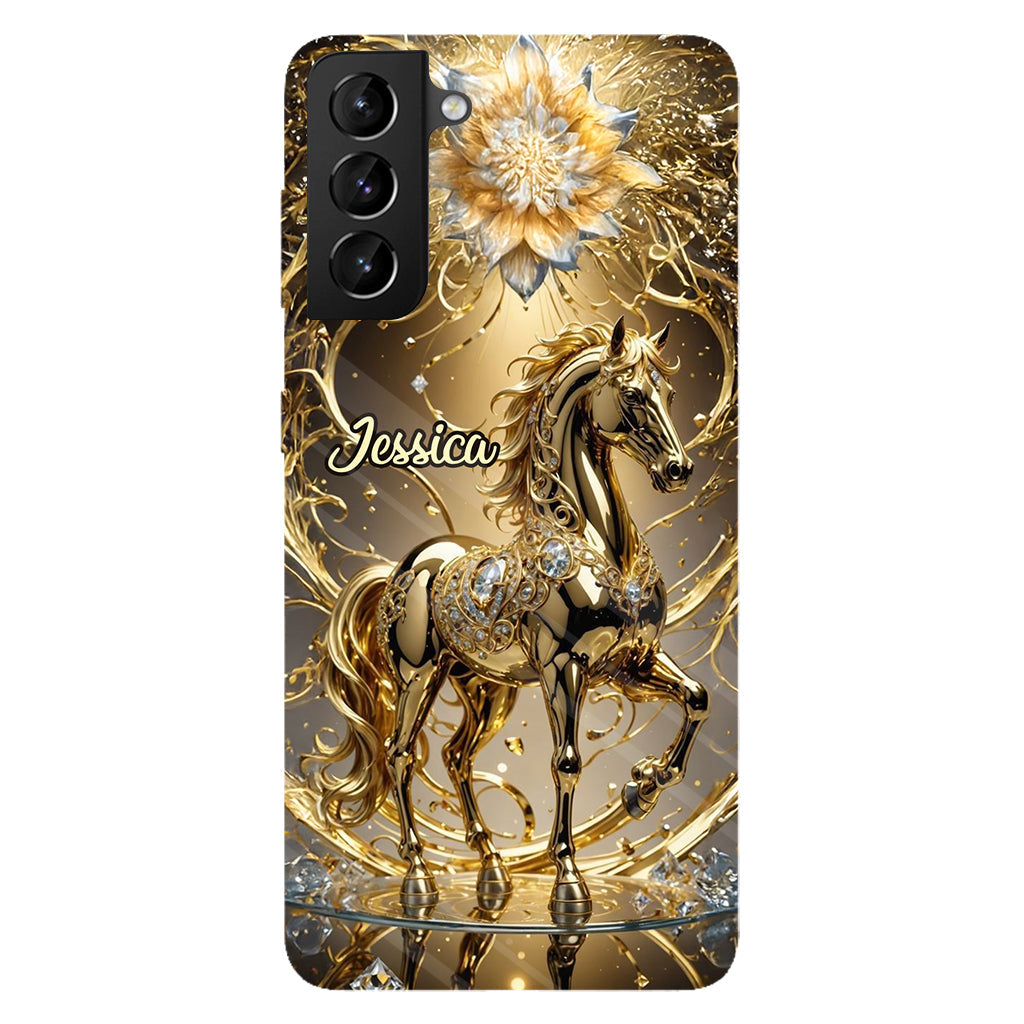Coque de téléphone personnalisée avec motif cheval « Magnifique Cheval »