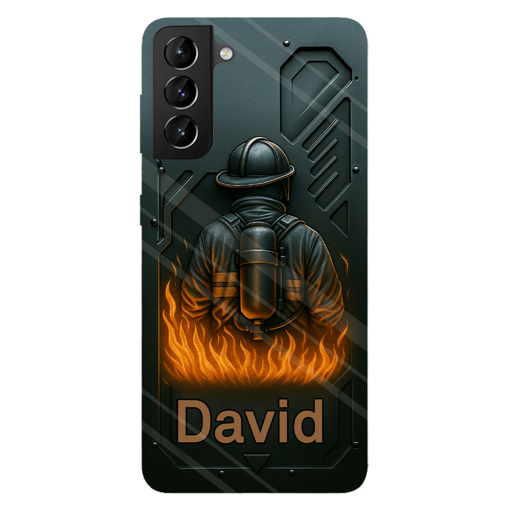 The Strone One - Coque de téléphone personnalisée avec impression intégrale sur le thème des pompiers