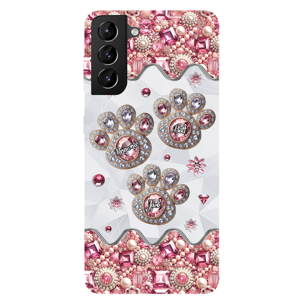 La vie est plus belle avec mes chiens - Coque de téléphone personnalisée avec impression intégrale de chien