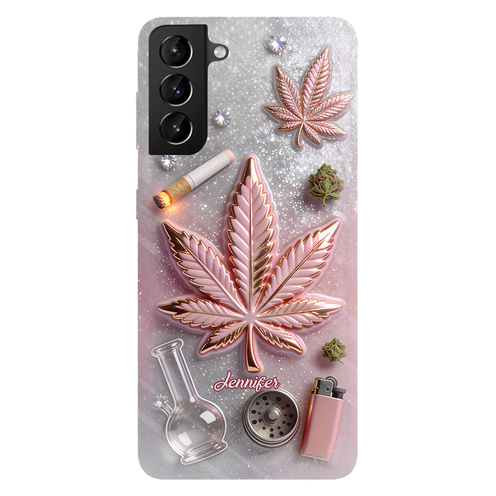 Magic Leaf – Personalisierte Handyhülle mit Cannabis-Vollbilddruck