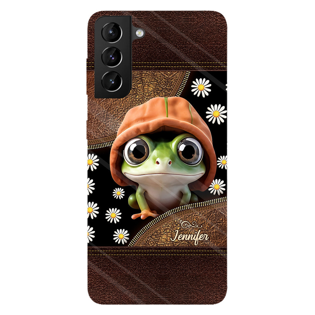 Ich liebe Frösche – Personalisierte Handyhülle mit Frosch-Vollbilddruck