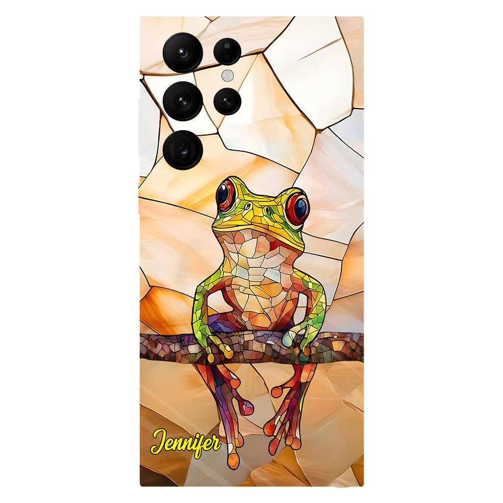 Frosch-Licht – Geschenk für Froschliebhaber – Personalisierte Handyhülle mit Frosch-Vollbilddruck