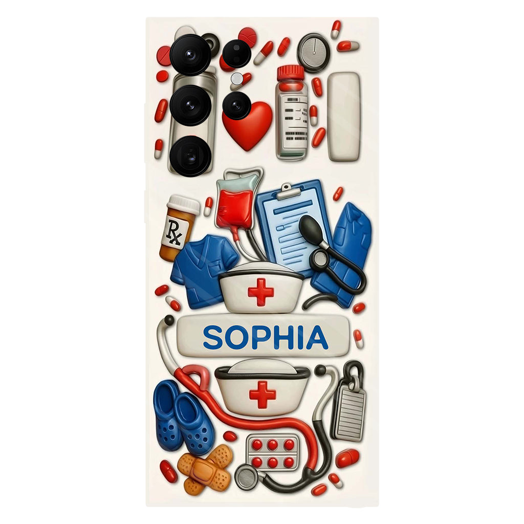 Les infirmières sont au cœur des soins de santé - Coque de téléphone personnalisée avec impression intégrale « Infirmière »
