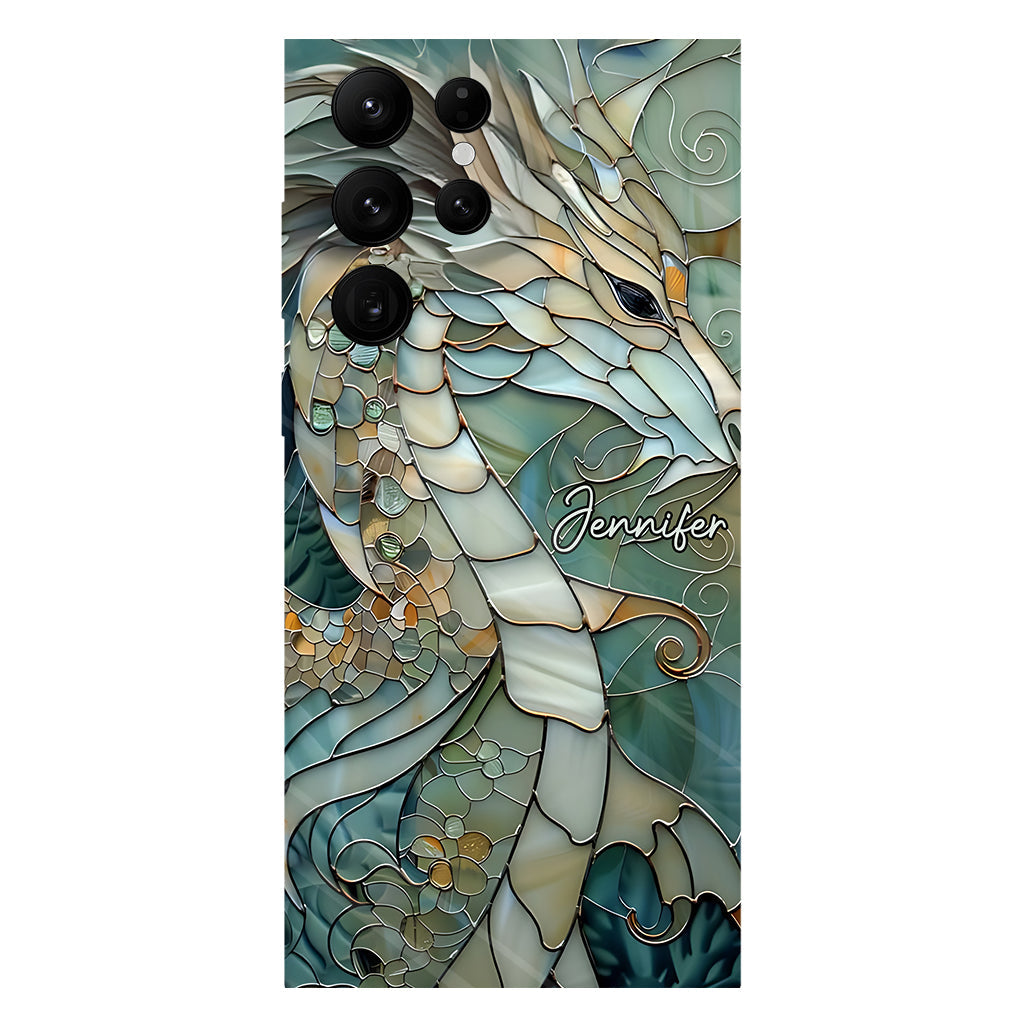 Coque de téléphone personnalisée avec motif dragon « J’adore les dragons »