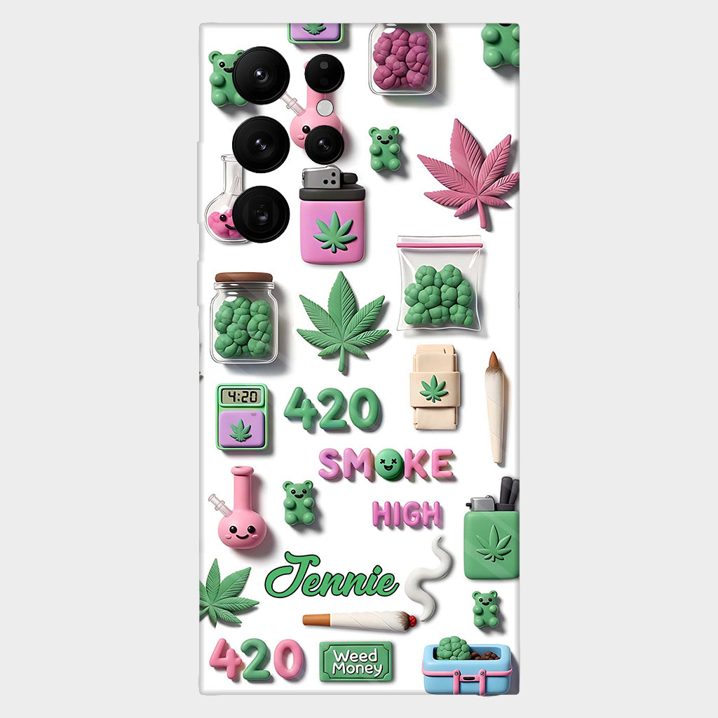 Coque de téléphone personnalisée Stoner Chic - Motif cannabis