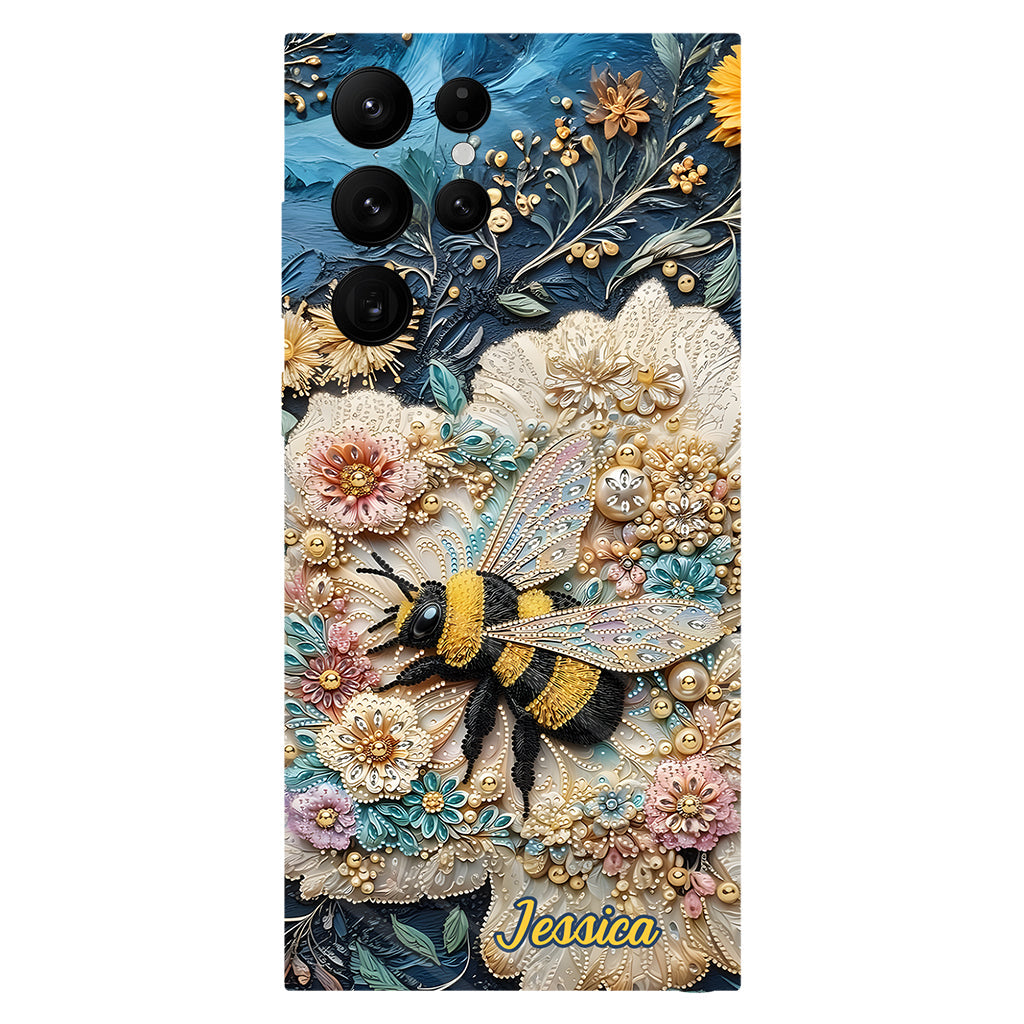 Bee Kind – Personalisierte Handyhülle mit Bienenmotiv