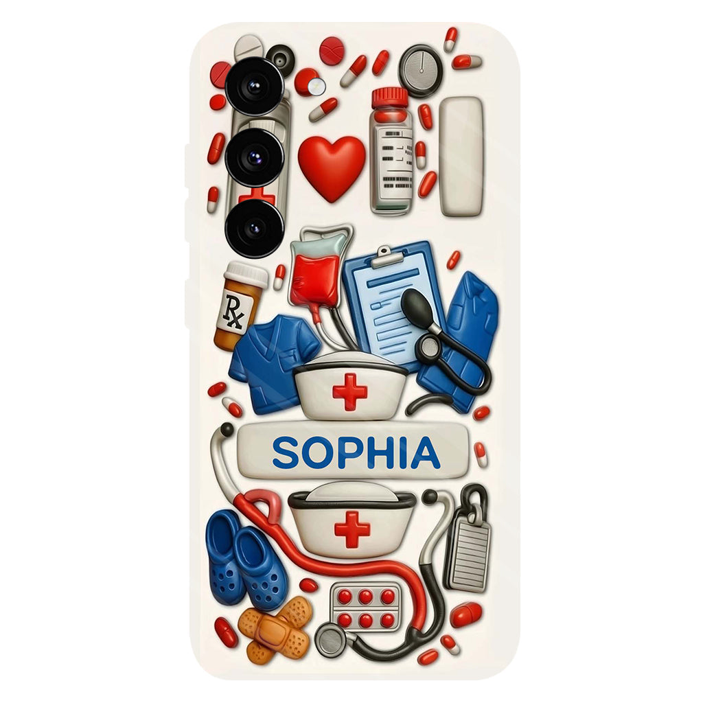 Les infirmières sont au cœur des soins de santé - Coque de téléphone personnalisée avec impression intégrale « Infirmière »