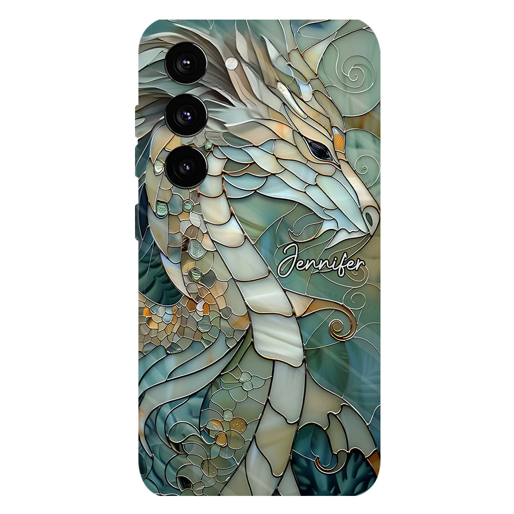 Coque de téléphone personnalisée avec motif dragon « J’adore les dragons »