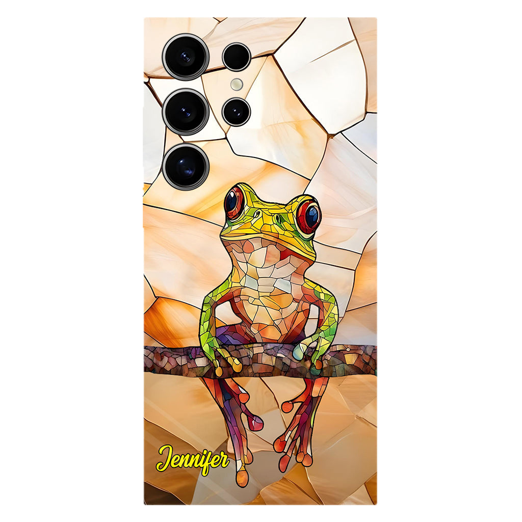 Frosch-Licht – Geschenk für Froschliebhaber – Personalisierte Handyhülle mit Frosch-Vollbilddruck