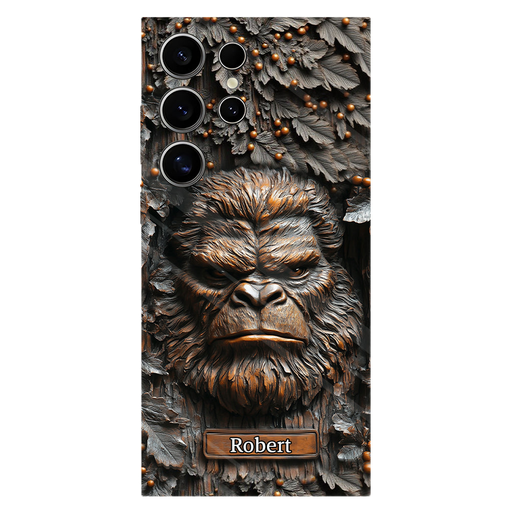 Sasquatch - Coque de téléphone personnalisée avec motif intégral pour le camping