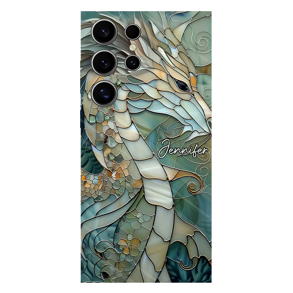 Coque de téléphone personnalisée avec motif dragon « J’adore les dragons »