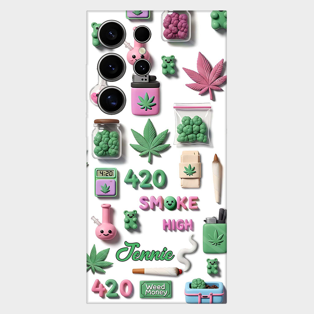 Coque de téléphone personnalisée Stoner Chic - Motif cannabis