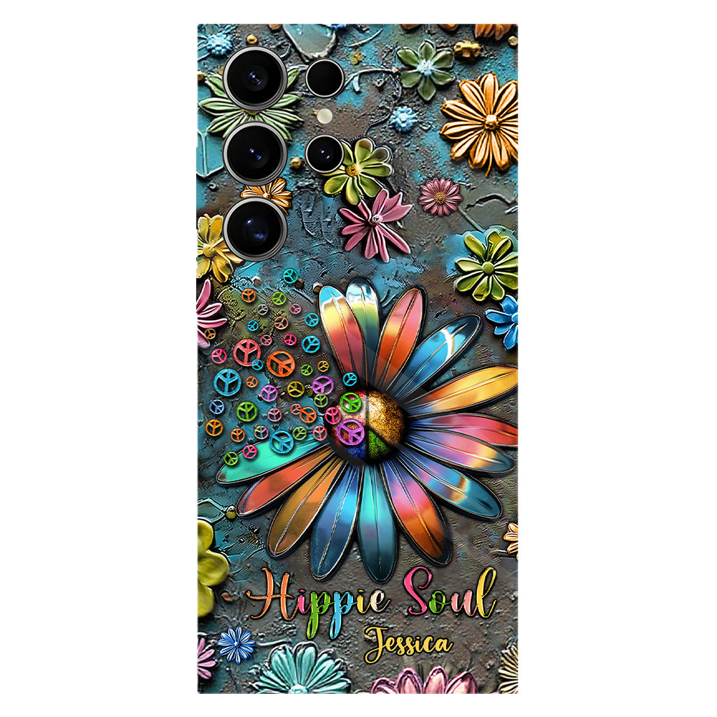 Hippie Soul – Personalisierte Handyhülle mit Hippie-Vollbilddruck