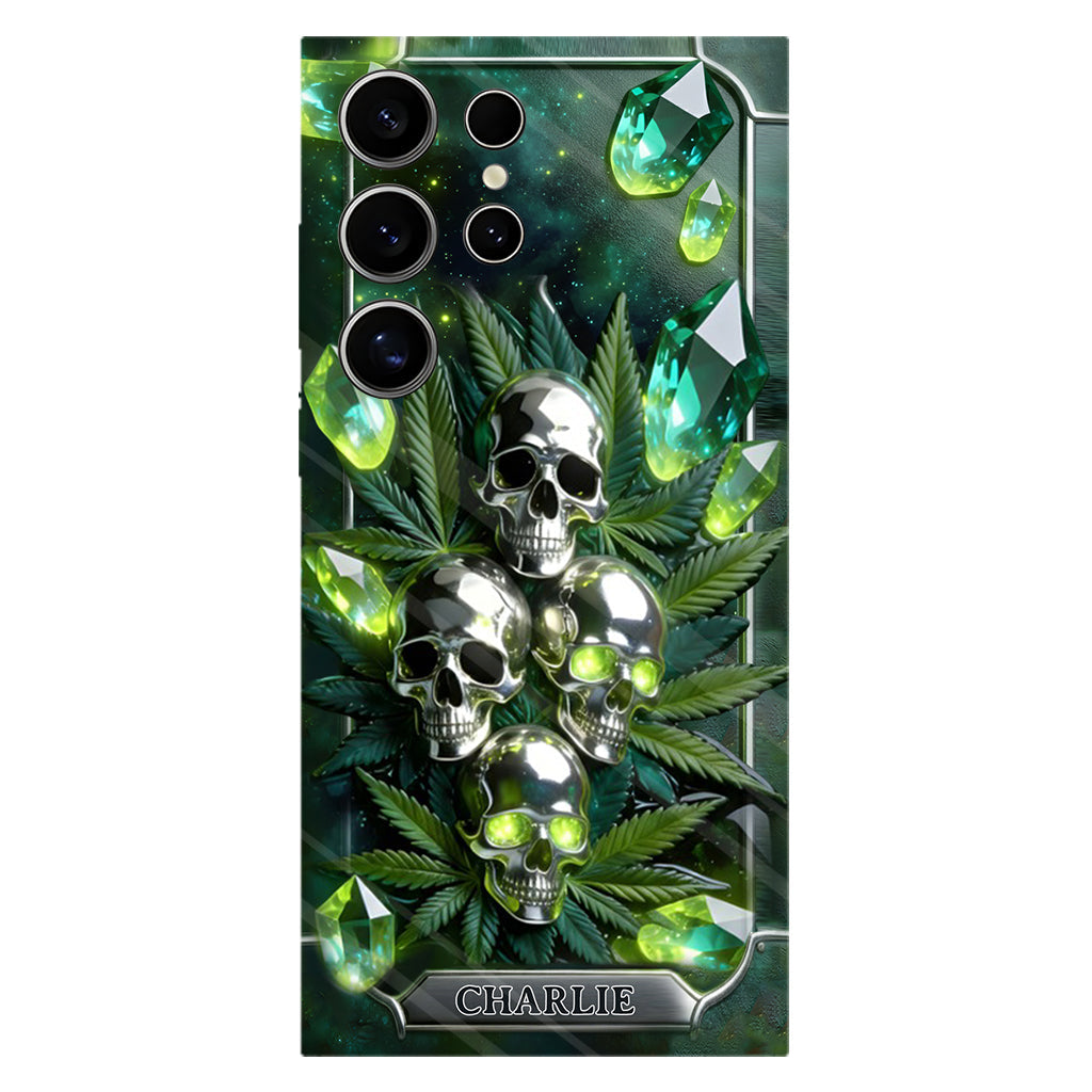 Smokers - Personalized Weed Full Print Phone Case & Phone Grip