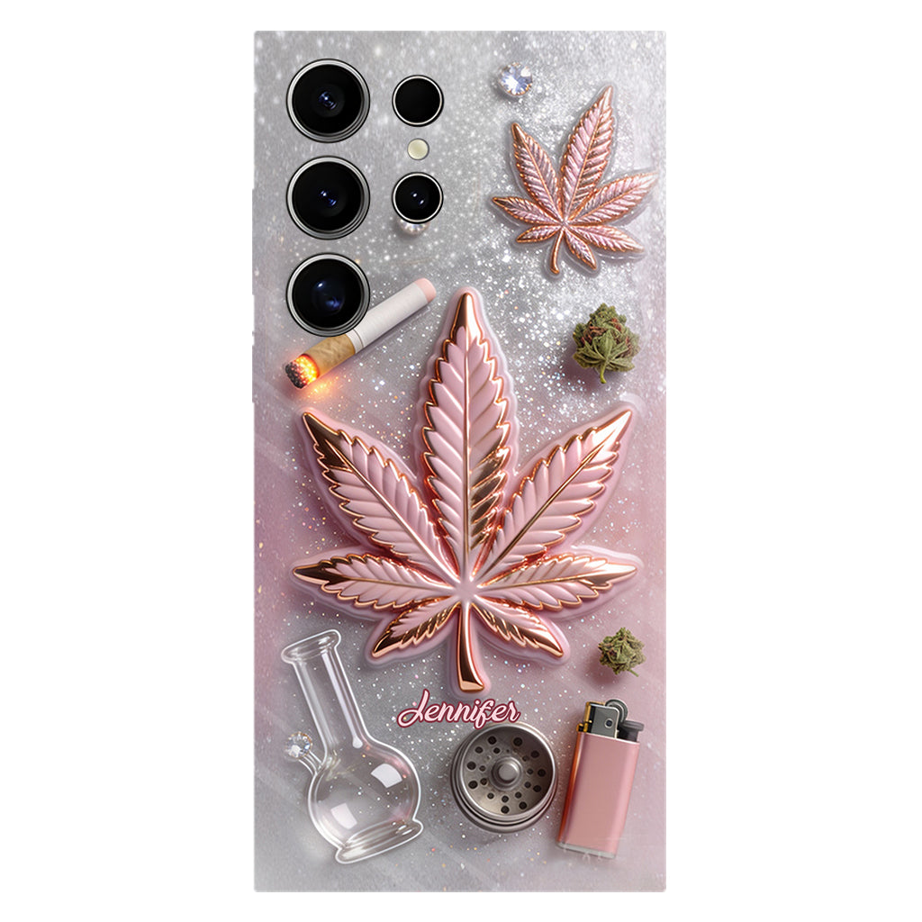Magic Leaf – Personalisierte Handyhülle mit Cannabis-Vollbilddruck