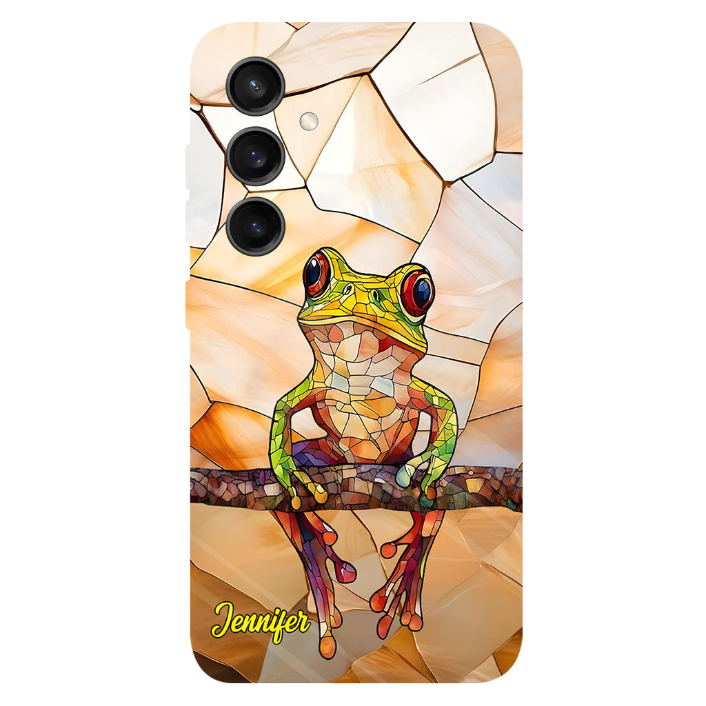 Frosch-Licht – Geschenk für Froschliebhaber – Personalisierte Handyhülle mit Frosch-Vollbilddruck