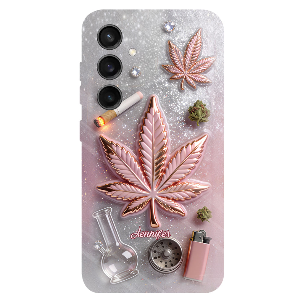Magic Leaf – Personalisierte Handyhülle mit Cannabis-Vollbilddruck