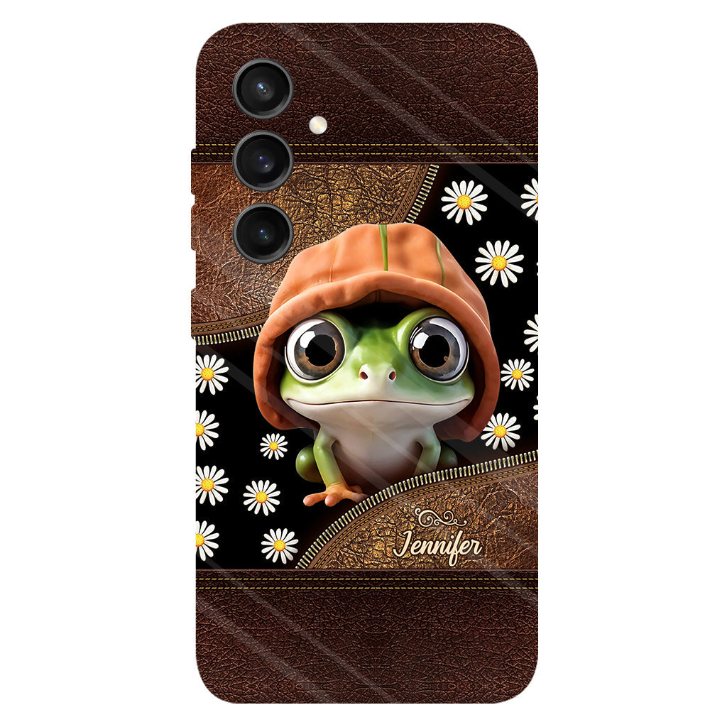 Ich liebe Frösche – Personalisierte Handyhülle mit Frosch-Vollbilddruck
