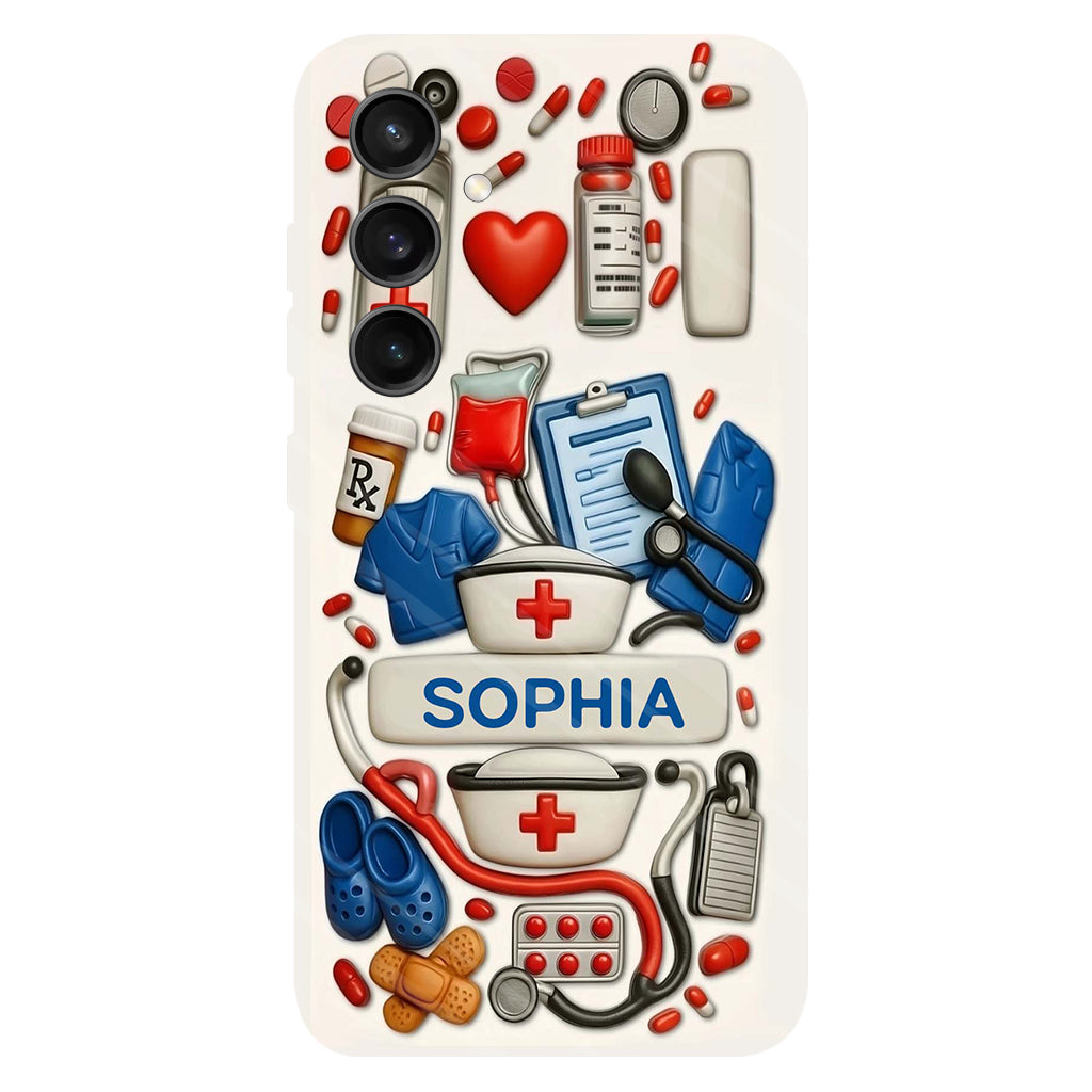 Les infirmières sont au cœur des soins de santé - Coque de téléphone personnalisée avec impression intégrale « Infirmière »