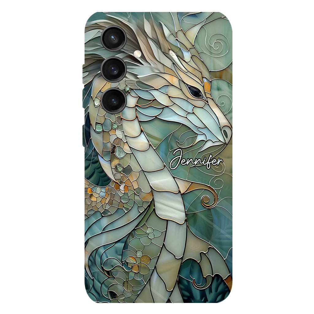 Coque de téléphone personnalisée avec motif dragon « J’adore les dragons »