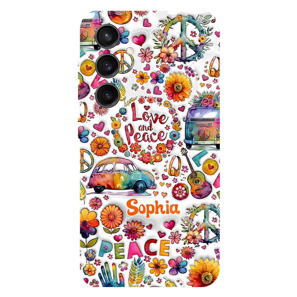 Hippie Soul – Personalisierte Handyhülle mit Hippie-Vollbilddruck