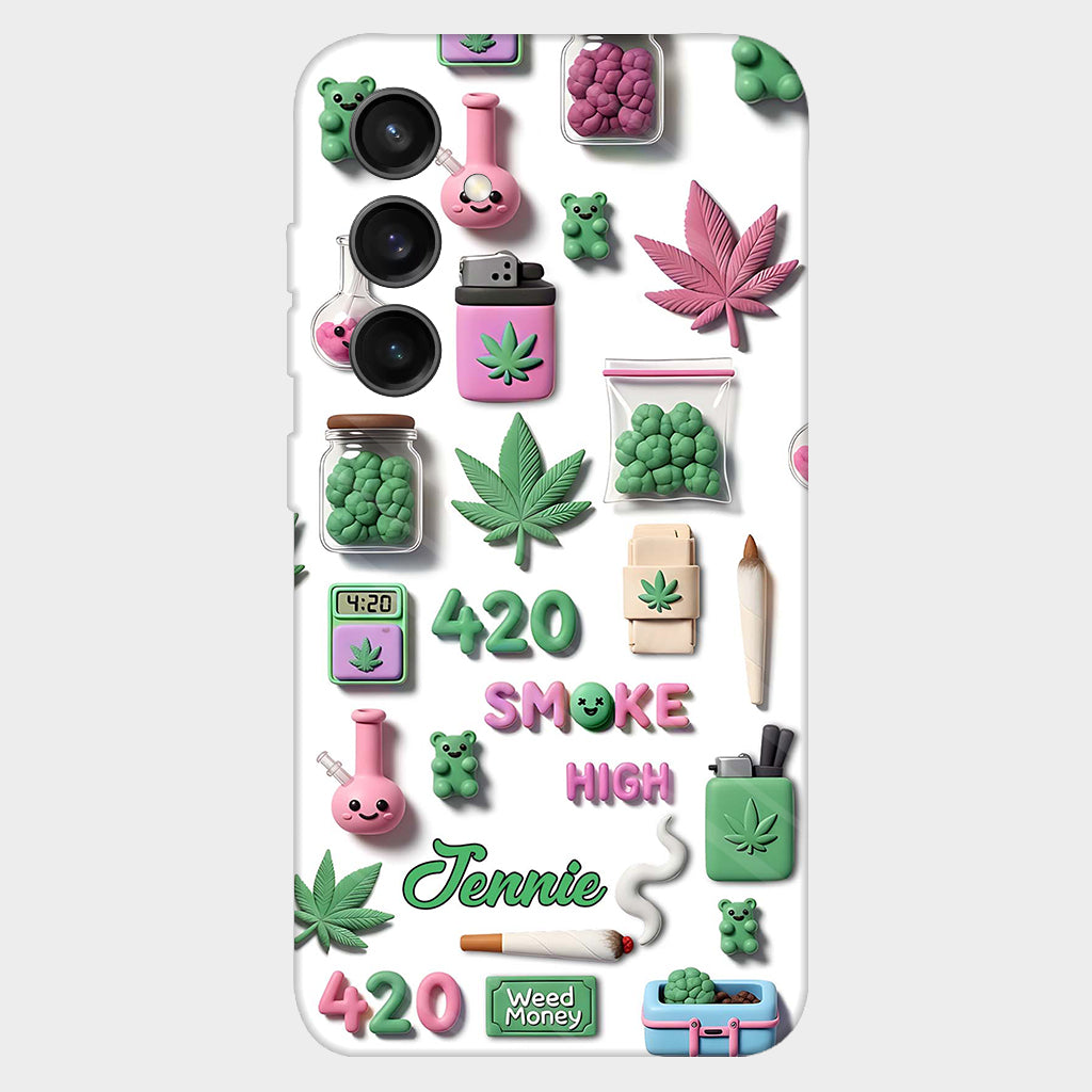 Coque de téléphone personnalisée Stoner Chic - Motif cannabis