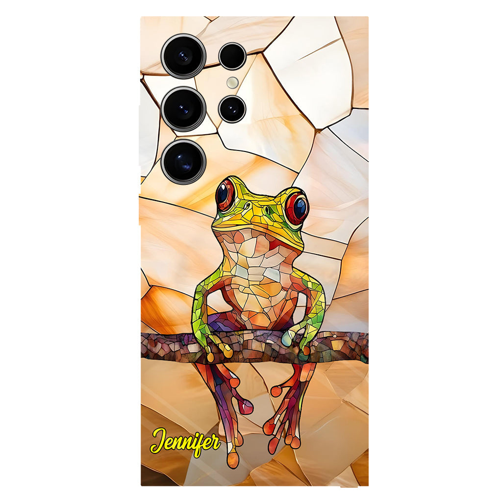 Frosch-Licht – Geschenk für Froschliebhaber – Personalisierte Handyhülle mit Frosch-Vollbilddruck