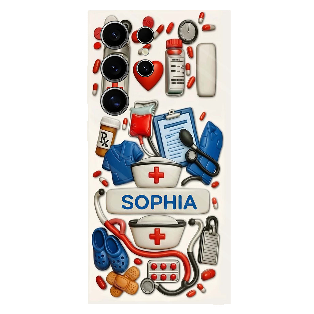 Les infirmières sont au cœur des soins de santé - Coque de téléphone personnalisée avec impression intégrale « Infirmière »