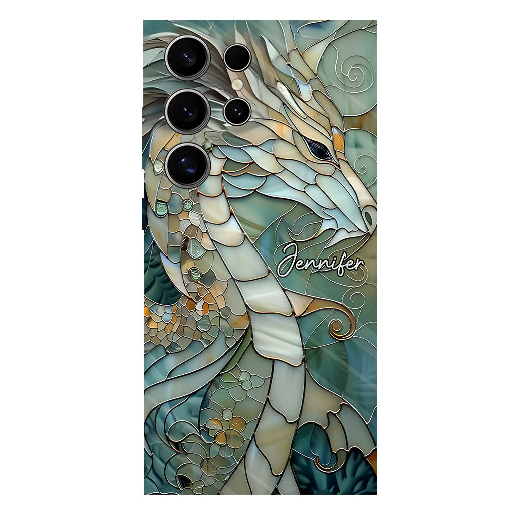 Coque de téléphone personnalisée avec motif dragon « J’adore les dragons »