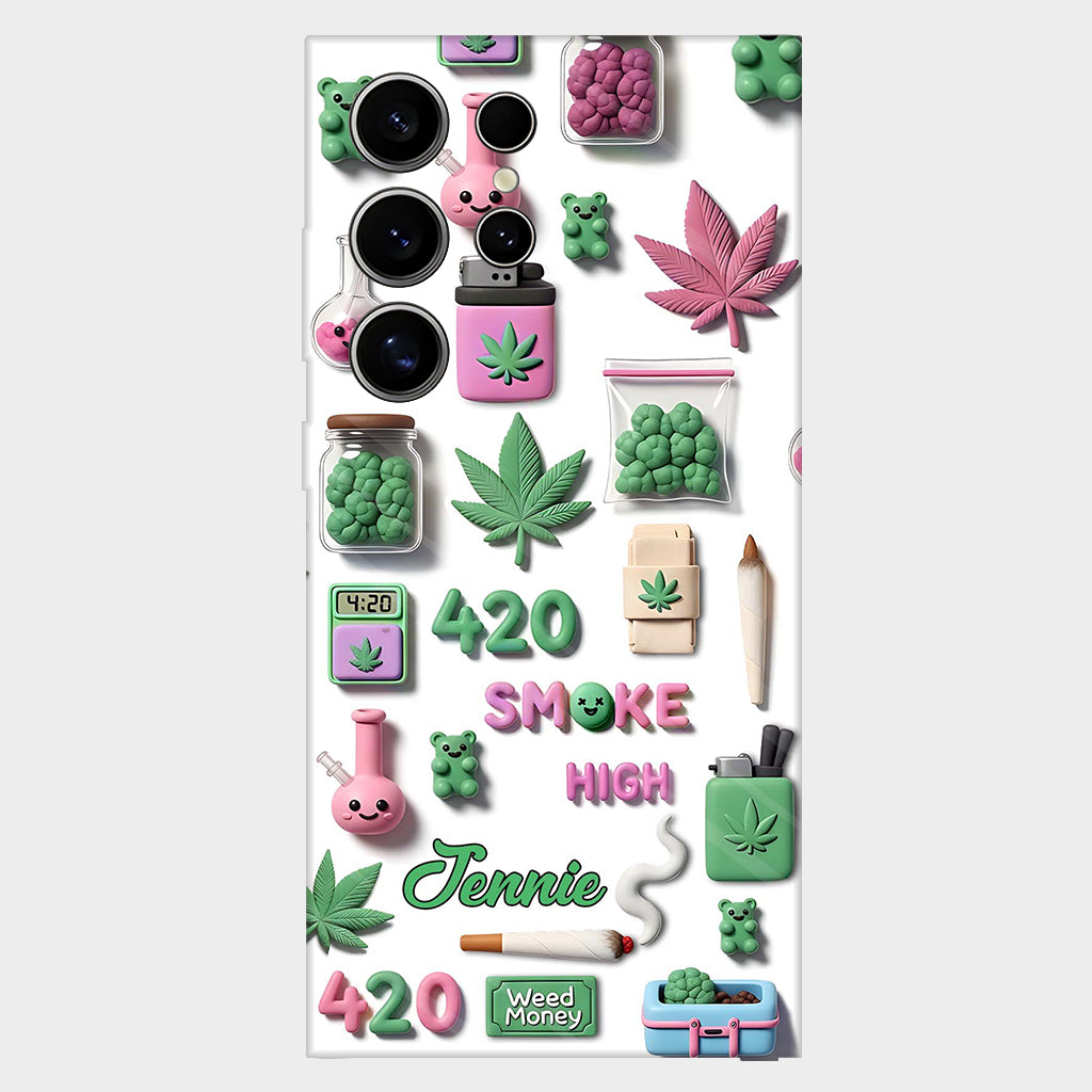 Coque de téléphone personnalisée Stoner Chic - Motif cannabis