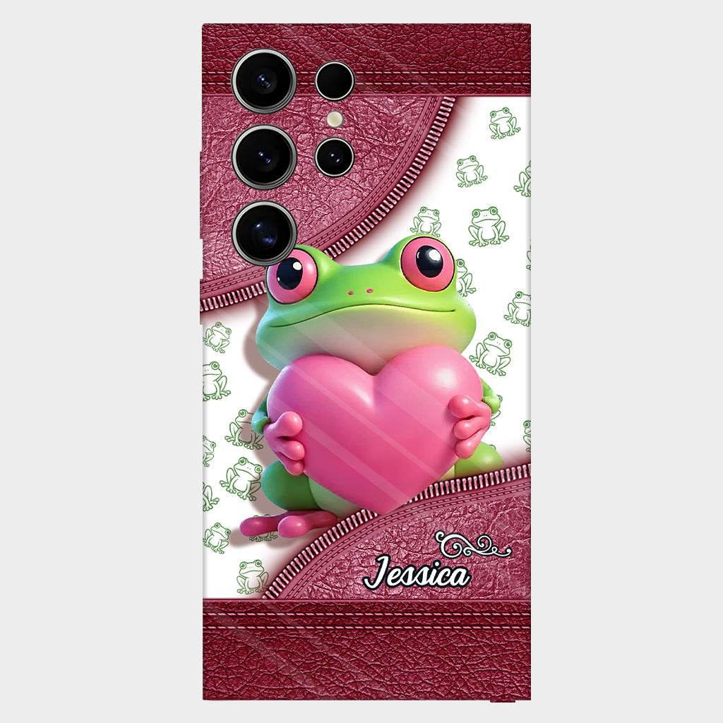 Love Frog – Personalisierte Handyhülle mit Froschmotiv