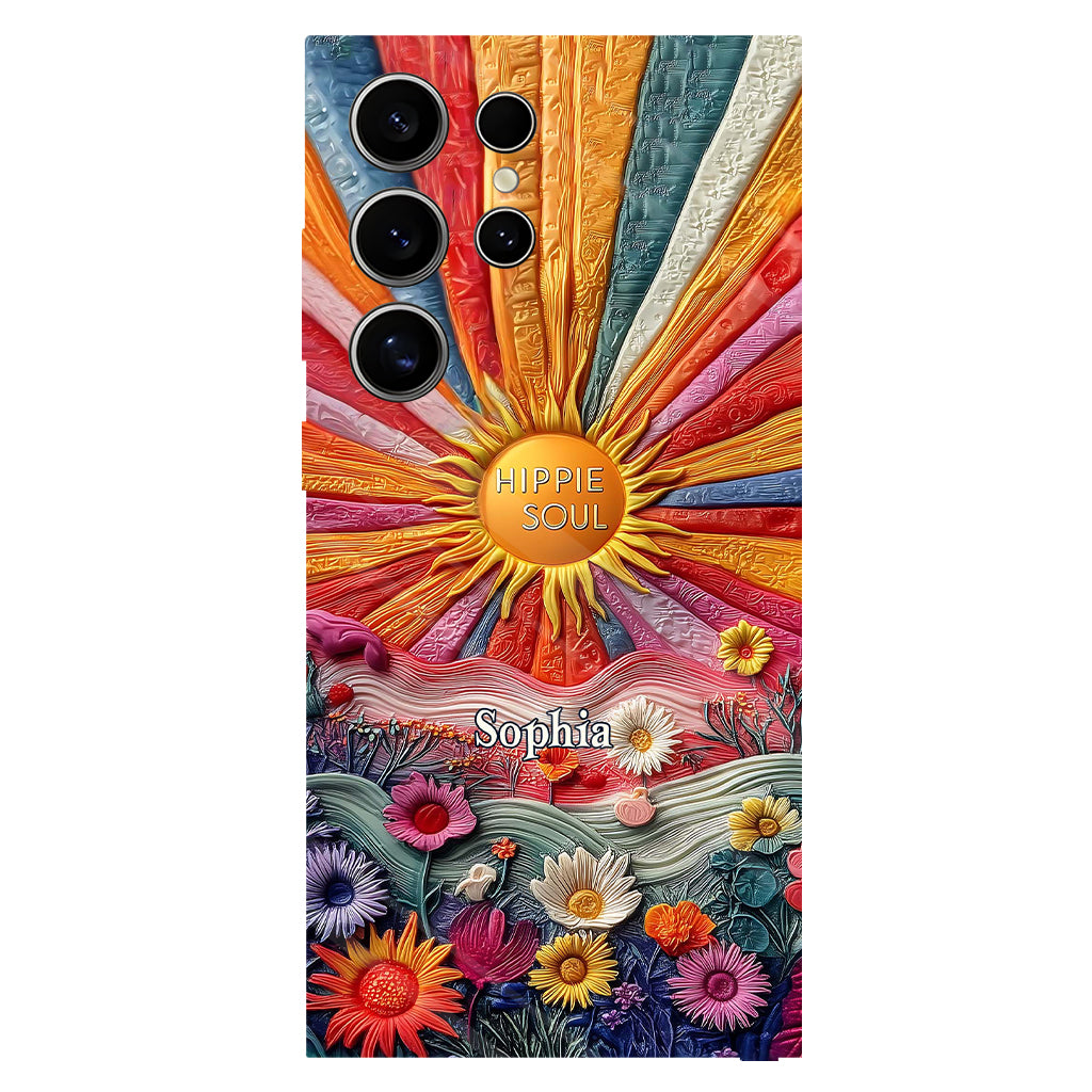 Coque de téléphone personnalisée Hippie Soul - Motif hippie intégral