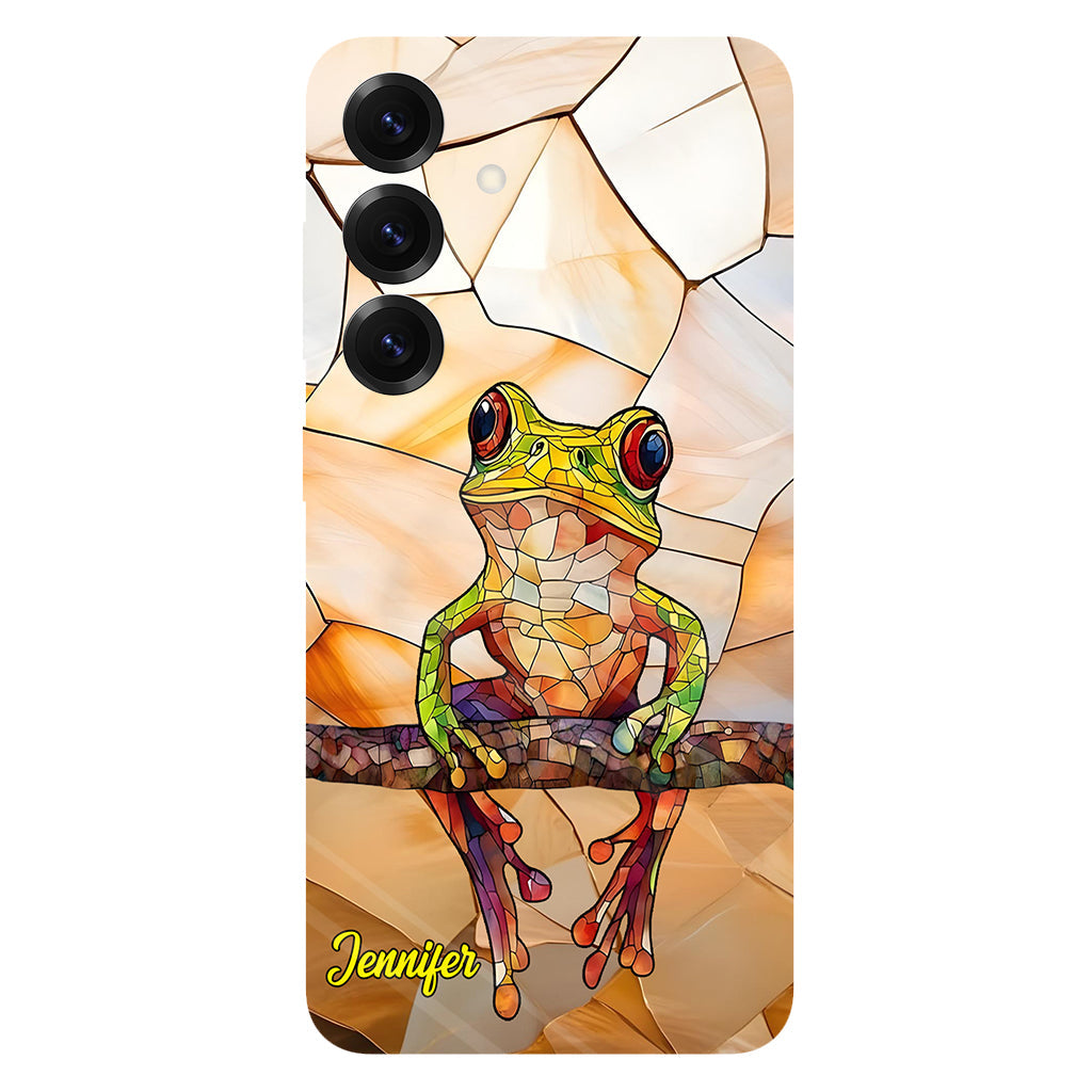 Frosch-Licht – Geschenk für Froschliebhaber – Personalisierte Handyhülle mit Frosch-Vollbilddruck