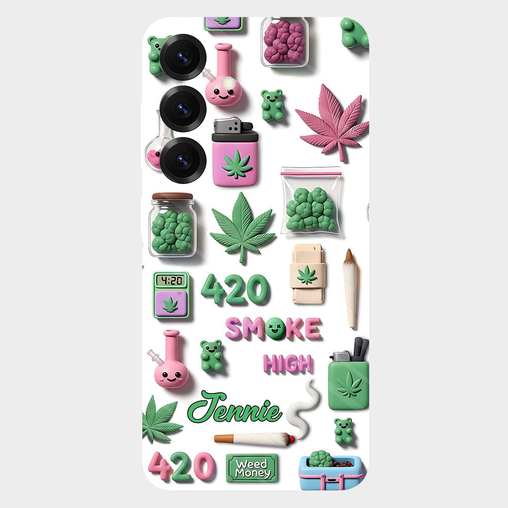 Coque de téléphone personnalisée Stoner Chic - Motif cannabis
