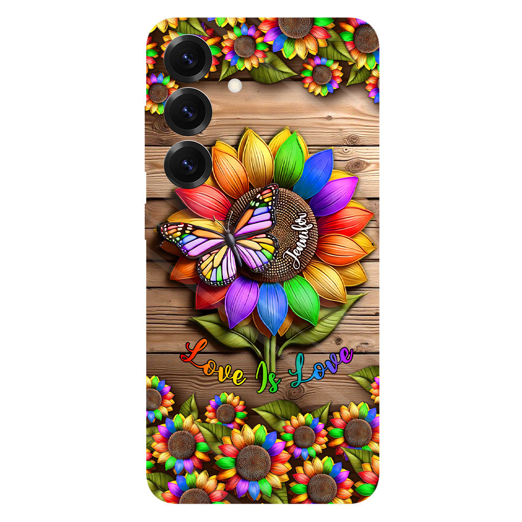 Love Is Love - Personalized LGBT Support Full Print Phone Case