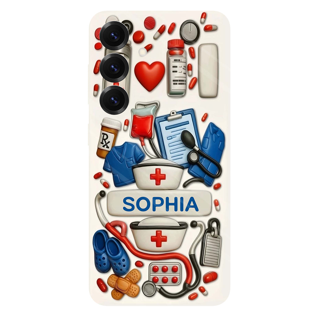 Les infirmières sont au cœur des soins de santé - Coque de téléphone personnalisée avec impression intégrale « Infirmière »