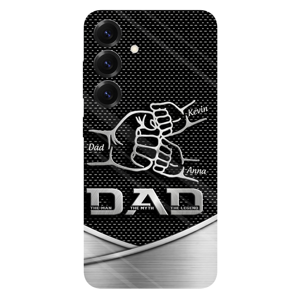 Dad The Man The Myth The Legend First Bump - Christmas Gift for Dad - Personalized Father Full Print Phone Case