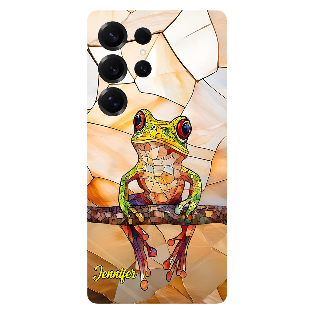 Frosch-Licht – Geschenk für Froschliebhaber – Personalisierte Handyhülle mit Frosch-Vollbilddruck